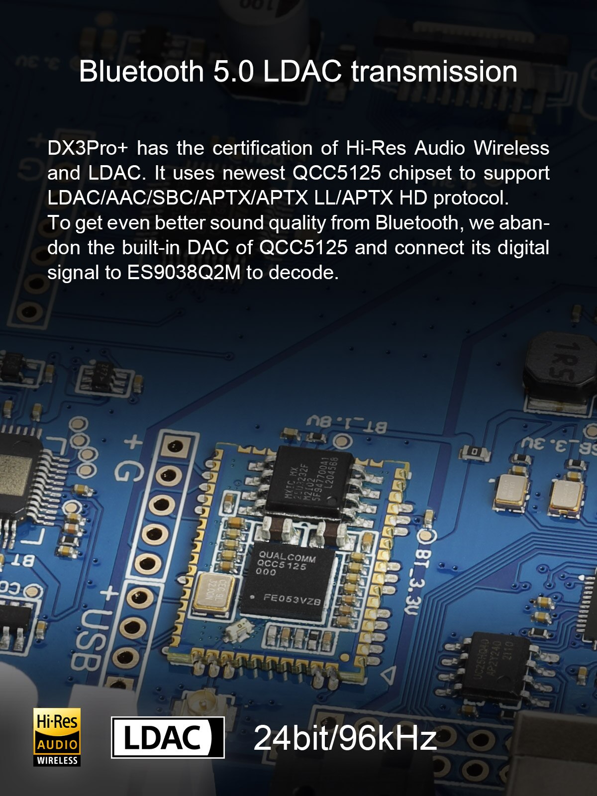TOPPING-DX3-PRO-ES9038Q2M-DAC-Headphone-Amplifier-Bluetooth-50-DSD512-PCM768kHz-Hi-Res-Decoder-LDAC-Audio-with-Remote-Control-1005003347682455