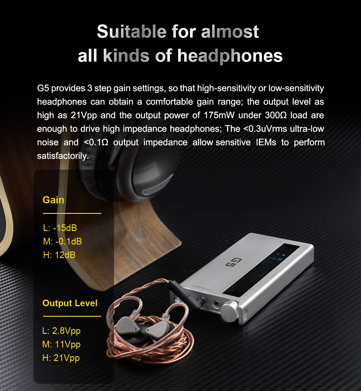 TOPPING-G5-Headphone-Amplifier-Portable-ES9068AS-DACAmp-LDAC-Hi-res-Audio-Support-UP-To-DSD512-768kHz-3256804466415306