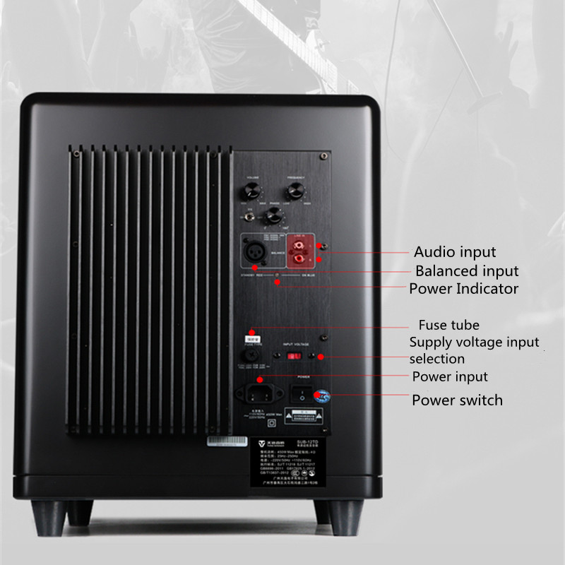 WinnerSUB-12TD-Overweight-Active-Subwoofer-12-Inch-Professional-Home-Theater-Subwoofer-4ohm-3256801302097305