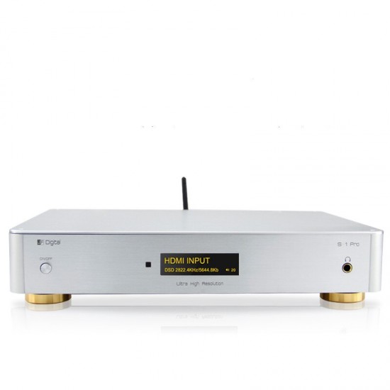 JF Digital S1-Pro ES9018/AK4495 decoder HIFI player USB decoding 32B/384K FPGA Blue-tooth 5.0 receiver dual clock