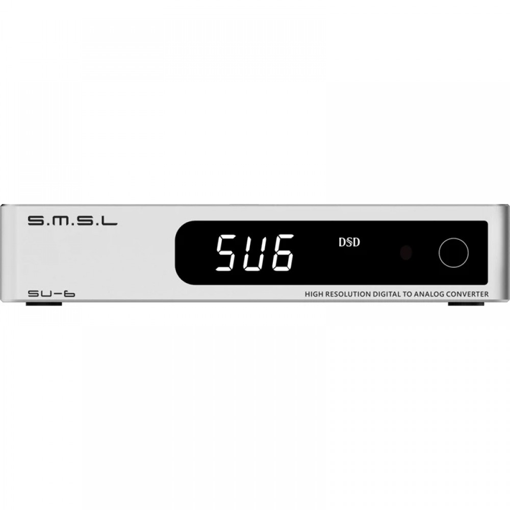 DAC Audio SMSL SU-6 - Décodeur ES9038Q2M, Bluetooth 5.0 LDAC, Entrées USB/Optique/Coaxial