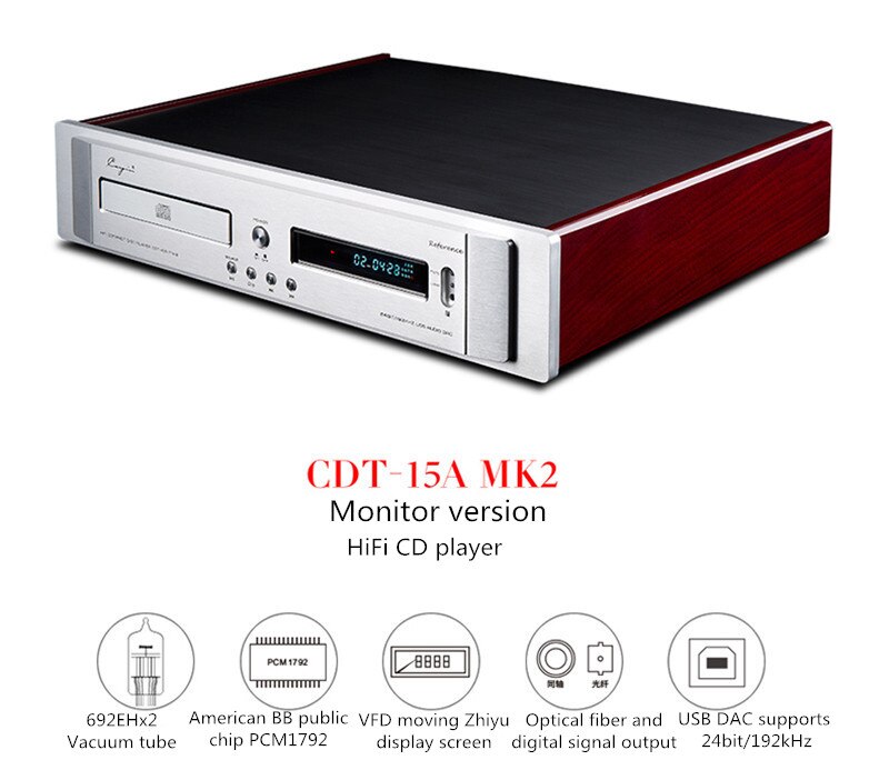 Cayin-CDT-15AMK2-Monitor-version-Vacuum-tube-CD-player-XLR-output-PCM1792-PC-HIFI-Vacuum-tube-6922EH-x-2-USB-DAC-24bit-192KHz-4000220790962