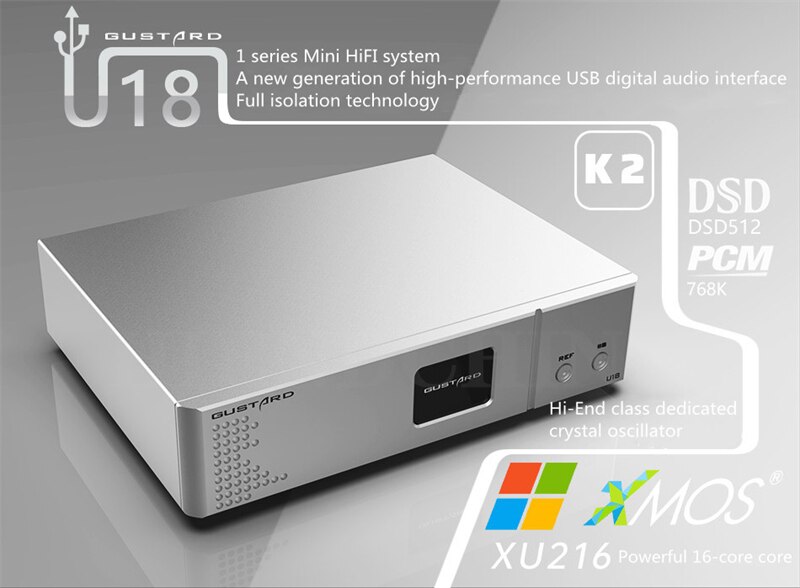 GUSTARD-DDC-U18-Digital-interface-USB-interface-XU216-Ground-isolation-AS338-femtosecond-AC115230V5060Hz-1005003592830764